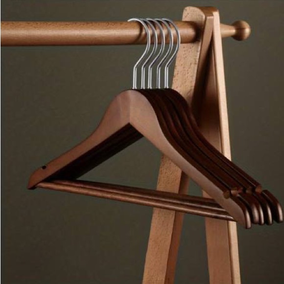 Restoration Hardware Other - 50 WOODEN HANGENRS set brown cherry wood